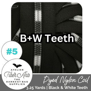 Atelier Fibre Arts Zippers • SPECIALTY *SIZE5* 3.25 Yds (Does NOT Include Sliders/Pulls) - Emmaline Bags Inc. - Bag Zippers