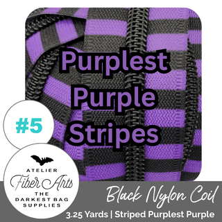 Atelier Fibre Arts Zippers • SPECIALTY *SIZE5* 3.25 Yds (Does NOT Include Sliders/Pulls) - Emmaline Bags Inc. - Bag Zippers