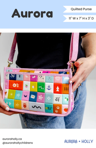 Aurora Purse by Aurora + Holly (Printed Paper Pattern) - Emmaline Bags Inc. - Sewing Patterns