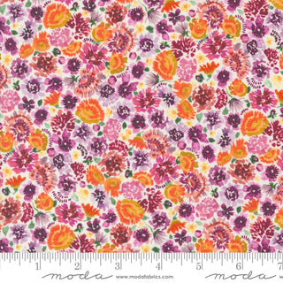 Autumn Daze in Violet // Floribunda (1/4 yard) - Emmaline Bags Inc.