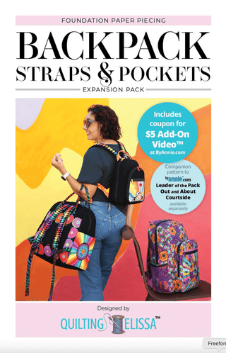 Backpack Straps & Pockets | FPP Expansion Pack | Quilting Elissa X ByAnnie (Printed Pattern) - Emmaline Bags Inc. - Sewing Patterns