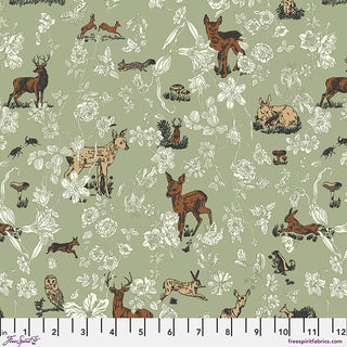 Bambi and Flowers | Last Summer in Japan by Natalie Lété (¼ Yard) - Emmaline Bags Inc.-Fabric