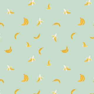 Bananas - Mint Metallic • Orchard (1/4 yard) - Emmaline Bags Inc.