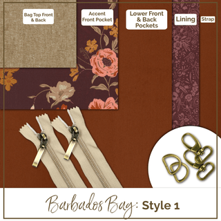 Barbados Bag - Complete Bag Making Kit - Emmaline Bags Inc. - Bag Kit