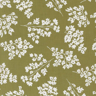 Basil Seedlings // Botany by Alli K Design (1/4 yard) - Emmaline Bags Inc.