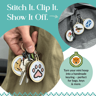 'Bee Happy!' | Mini Matchbox Cross Stitch Kit - Emmaline Bags Inc. - Sewing Supplies & Notions