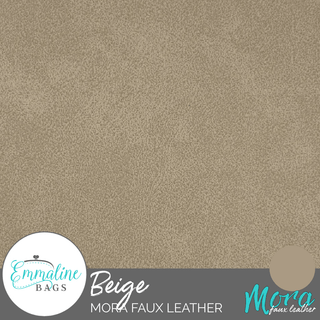 Beige | Mora Faux Leather - Emmaline Bags Inc. - Fabric