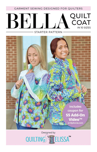 Bella Quilt Coat by Quilting Elissa X ByAnnie (Paper Pattern) - Emmaline Bags Inc. - Sewing Patterns