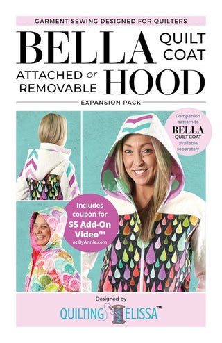 Bella Quilt Coat Hood | Expansion Pack | by Quilting Elissa (Paper Pattern) - Emmaline Bags Inc. - Sewing Patterns