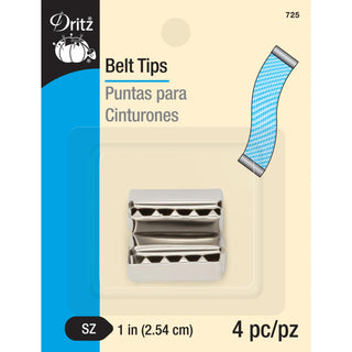 Belt Tip (1" wide) - Nickel (4 Pack) - Emmaline Bags Inc.