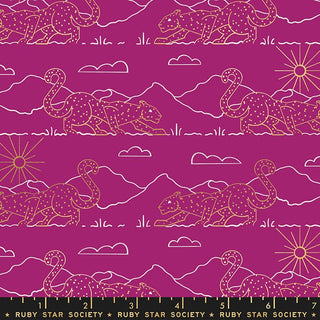 Berry Aristocat (Metallic) | Reign by Ruby Star Society (¼ Yard) - Emmaline Bags Inc.-Fabric