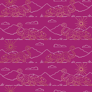 Berry Aristocat (Metallic) | Reign by Ruby Star Society (¼ Yard) - Emmaline Bags Inc.-Fabric