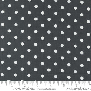 Big Dots in Black // Coriander Colors for Moda (1/4 yard) - Emmaline Bags Inc.