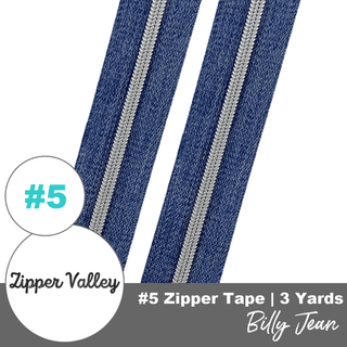 Billy Jean | Nylon Coil Zipper | Size 5 (3 Yards) - Emmaline Bags Inc. - Bag Zippers