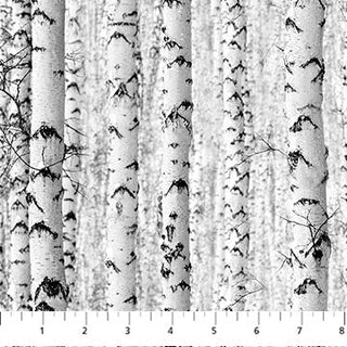 Birch Trees • Solitude Naturescapes for Northcott Studio (1/4 yard) - Emmaline Bags Inc.