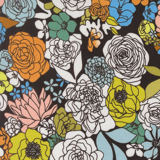 Black as Night Hidden Facet Florals | True To Hue by Alli K Design (1/4 Yard) - Emmaline Bags Inc. - Fabric