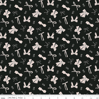 Black Bows | Barbie™ Vintage (1/4 Yard) - Emmaline Bags Inc. - Fabric