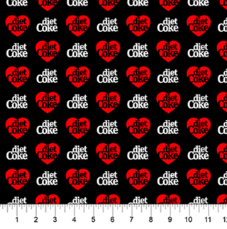 Black Diet Coke® | Coca-Cola® Core for Northcott (¼ Yard) - Emmaline Bags Inc.-Fabric