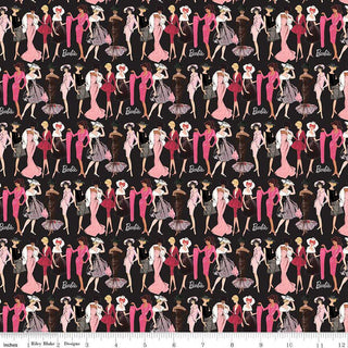 Black Fashion | Barbie™ Vintage (1/4 Yard) - Emmaline Bags Inc. - Fabric