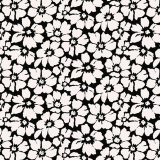 Black Floral // Ink & Earth for FIGO (1/4 yard) - Emmaline Bags Inc. - Fabric