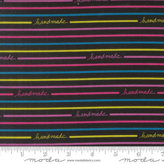 Black Handmade Stripe | Makers Delight by Chrissy Lux for Moda (¼ Yard) - Emmaline Bags Inc.-Fabric