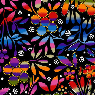 Black // Sacred Place (1/4 Yard) - Emmaline Bags Inc. - Fabric