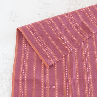 Blackberry Stitch Stripe | Lucky Loom by Fableism Supply Co. (¼ Yard) - Emmaline Bags Inc. - Fabric