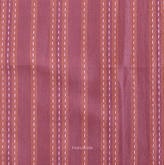 Blackberry Stitch Stripe | Lucky Loom by Fableism Supply Co. (¼ Yard) - Emmaline Bags Inc. - Fabric