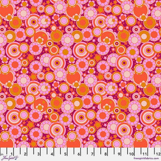 Bloom - Orange // Mythical for Free Spirit (1/4 yard) - Emmaline Bags Inc.