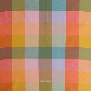 Bloom Wide Happy Checkers | Lumière by Fableism Supply Co. (¼ Yard) - Emmaline Bags Inc. - Fabric