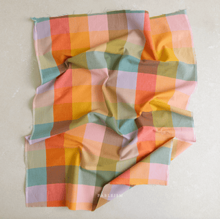 Bloom Wide Happy Checkers | Lumière by Fableism Supply Co. (¼ Yard) - Emmaline Bags Inc. - Fabric