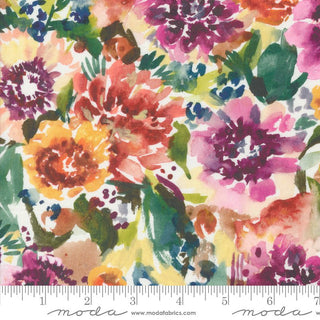 Bloomindian in Cloud // Floribunda (1/4 yard) - Emmaline Bags Inc.