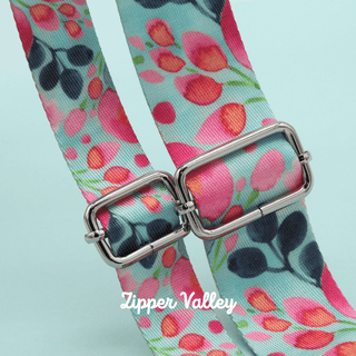 Blooming Bliss | Zipper Valley Printed Webbing (6 Yards) | 1" Wide (25 mm) - Emmaline Bags Inc. - Straps & Handles