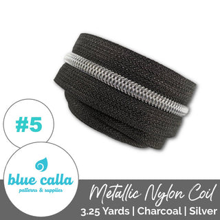 Blue Calla Zippers • SOLIDS *SIZE5* 3.25 Yds (Does NOT Include Sliders/Pulls) - Emmaline Bags Inc. - Bag Zippers