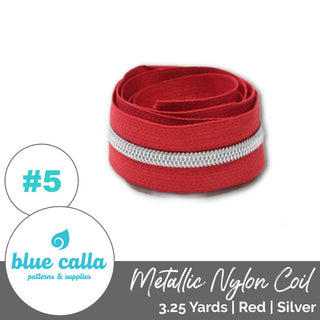 Blue Calla Zippers • SOLIDS *SIZE5* 3.25 Yds (Does NOT Include Sliders/Pulls) - Emmaline Bags Inc. - Bag Zippers