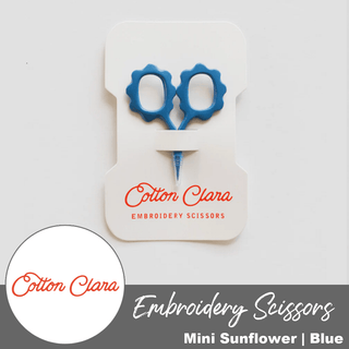 Blue | Mini Sunflower Embroidery Scissors - Emmaline Bags Inc. - Sewing Supplies & Notions