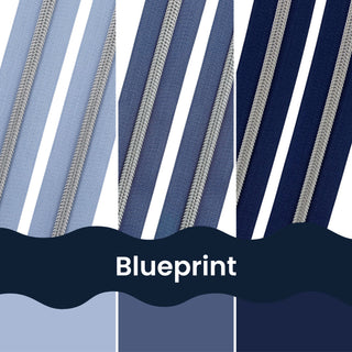 Blueprint | Nylon Coil Zipper Bundle | Size #5 (3 Yards - 1 yd of each)