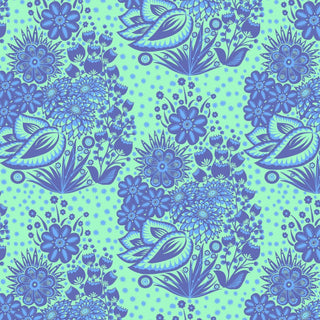 Blue Totem | Overdressed by Anna Maria Parry (1/4 Yard) - Emmaline Bags Inc. - Fabric