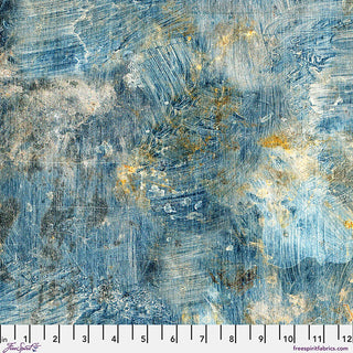 Blue Vintage (Canvas) | Tim Holtz Eclectic Elements | Palette Canvas Cloth (¼ Yard) - Emmaline Bags Inc.-Fabric
