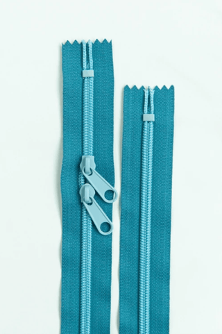 Blueprint | 30" Nylon Coil Zipper | *Size #5* with Two Pulls - Emmaline Bags Inc.-Bag Zippers