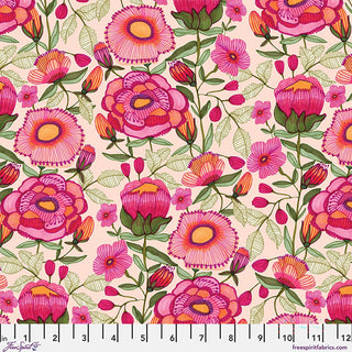 Blush Peony Patch | Springtime Splendour by Kirsten Katz (¼ Yard) - Emmaline Bags Inc.-Fabric