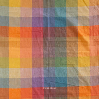 Bold Wide Happy Checkers | Lumière by Fableism Supply Co. (¼ Yard) - Emmaline Bags Inc. - Fabric