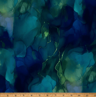 Borealis | Midnight Flora by Hoffman (1/4 Yard) - Emmaline Bags Inc. - Fabric