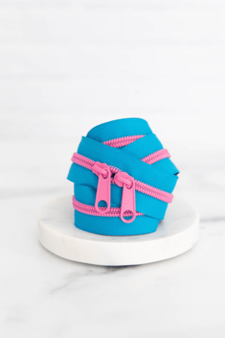 Bubbles | 30" Nylon Coil Zipper | *Size #5* with Two Pulls - Emmaline Bags Inc.-Bag Zippers