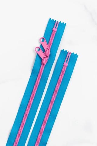 Bubbles | 30" Nylon Coil Zipper | *Size #5* with Two Pulls - Emmaline Bags Inc.-Bag Zippers