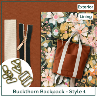 Buckthorn Backpack - Complete Bag Making Kit - Emmaline Bags Inc.