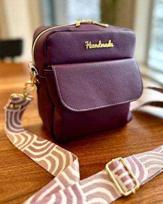 Bumbleberry | Prairie Faux Leather | ½ Yard Precut (18" x 53") - Emmaline Bags Inc. - Fabric