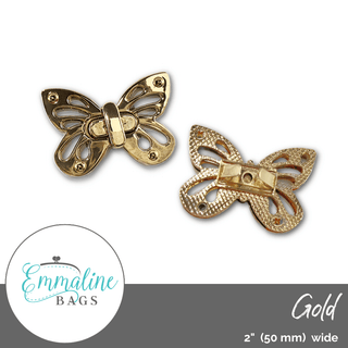 Butterfly Turn Lock - Emmaline Bags Inc.-Bag Hardware