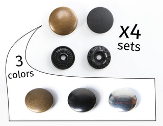 ByAnnie Tool - Free Snaps | Set of 4 | 3 Finishes - Emmaline Bags Inc. - Bag Hardware