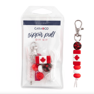 Canada Eh? | DIY Zipper Charm Pull Kit - Emmaline Bags Inc. - Sewing Supplies & Notions